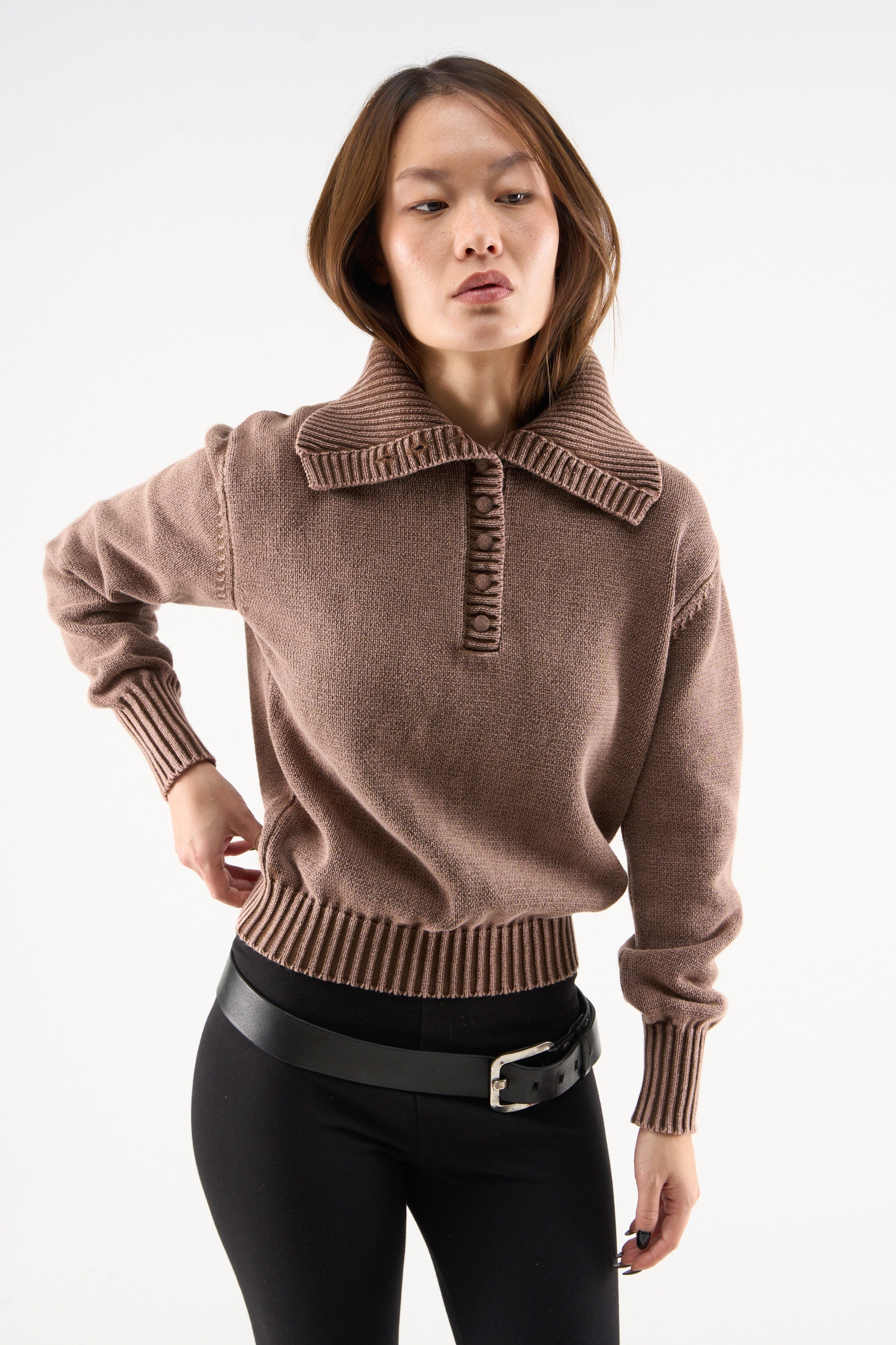 Agnes Brown Knit