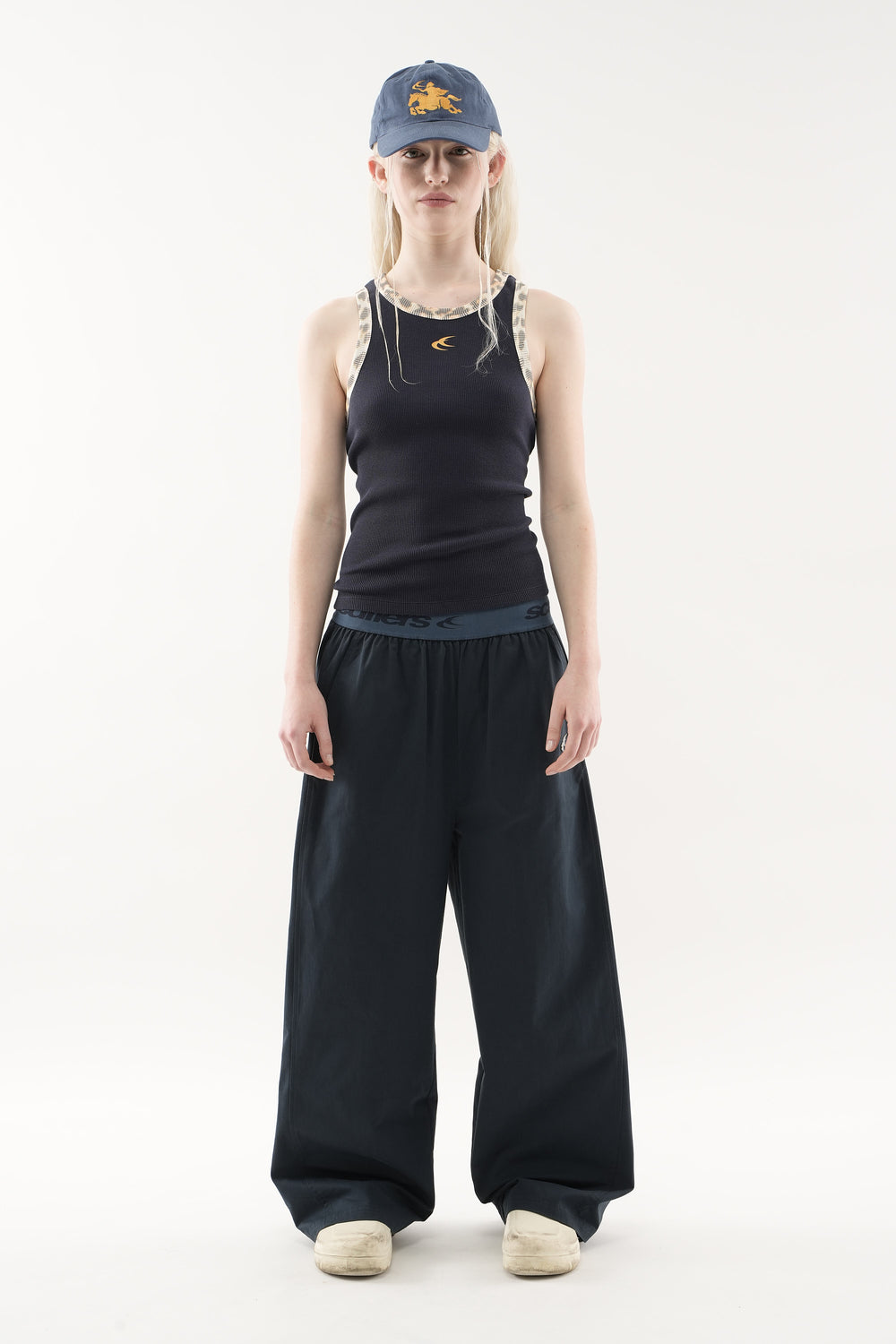 Animal Navy Waffle SCFF Tank Top