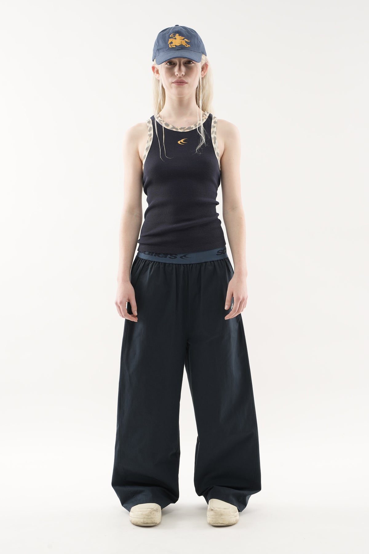 Animal Navy Waffle SCFF Tank Top