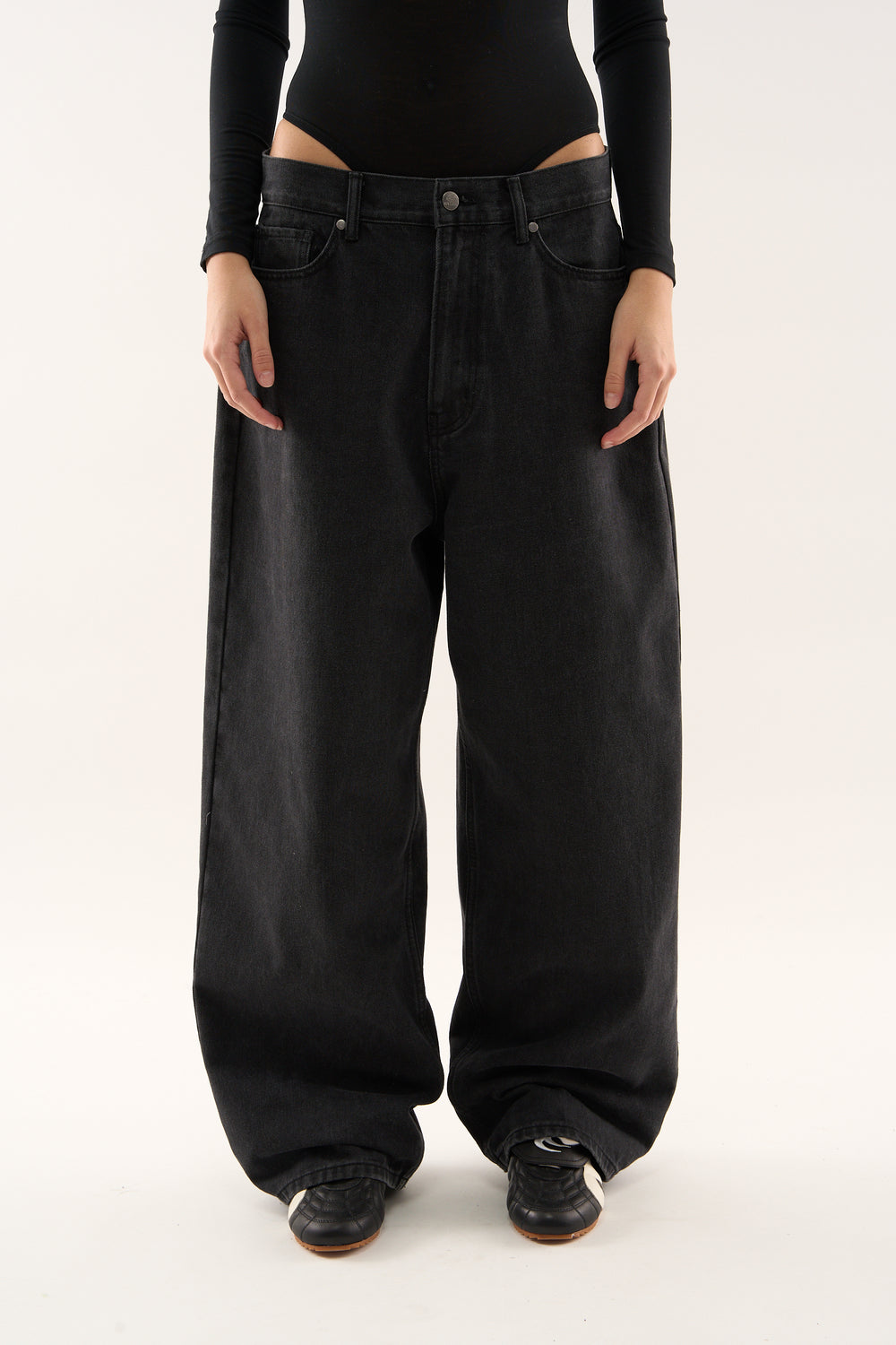 Jumbo Pants Washed Black