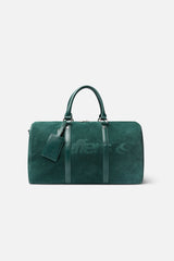 Suede Green Duffle Bag