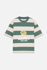 Boy Green Striped T-Shirt