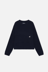 Pin Navy Knit