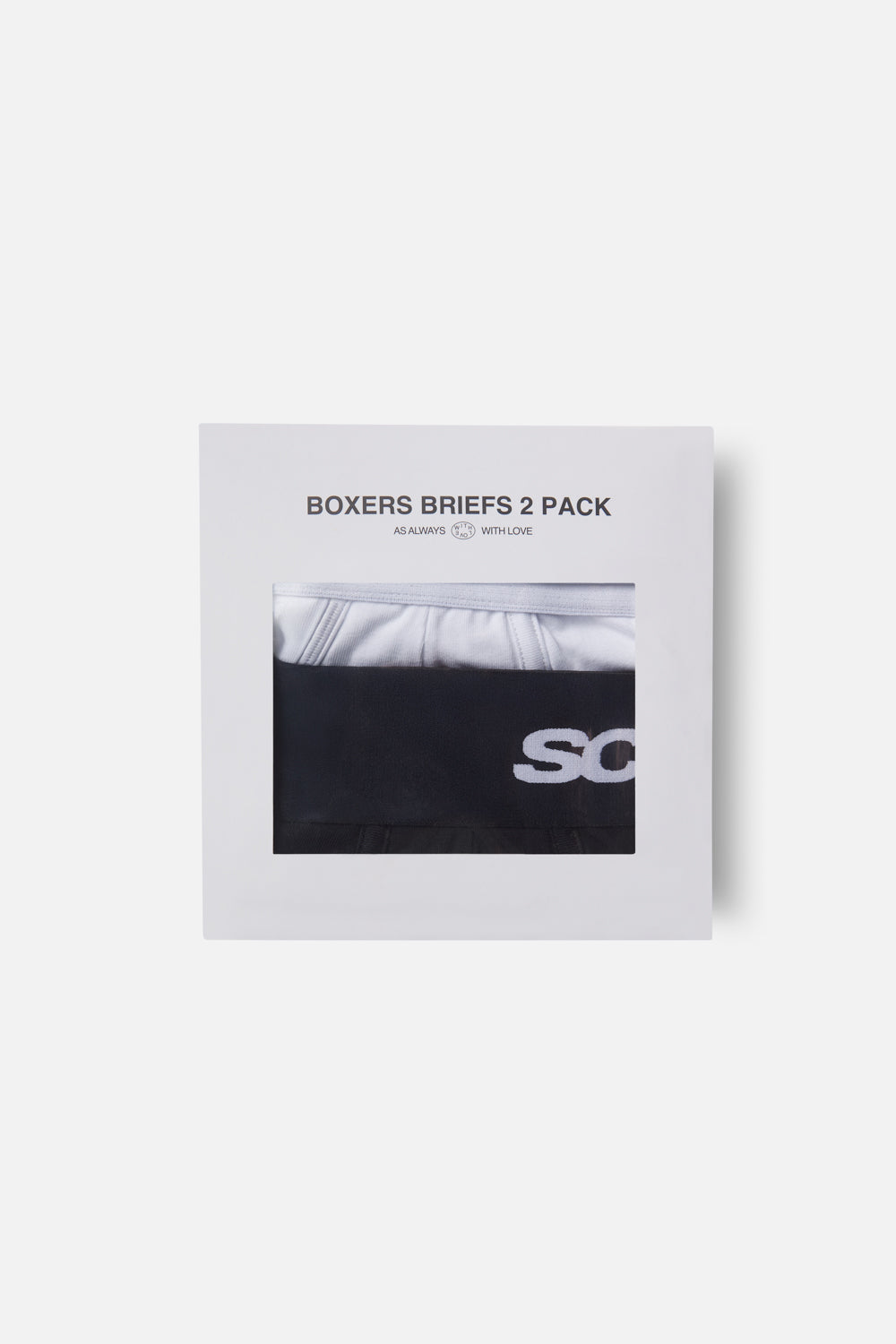 Basic Brief Black & White Boxers