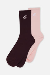 Iconic Pink & Burgundy Socks
