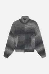 Delorette Grey Knit Zipper