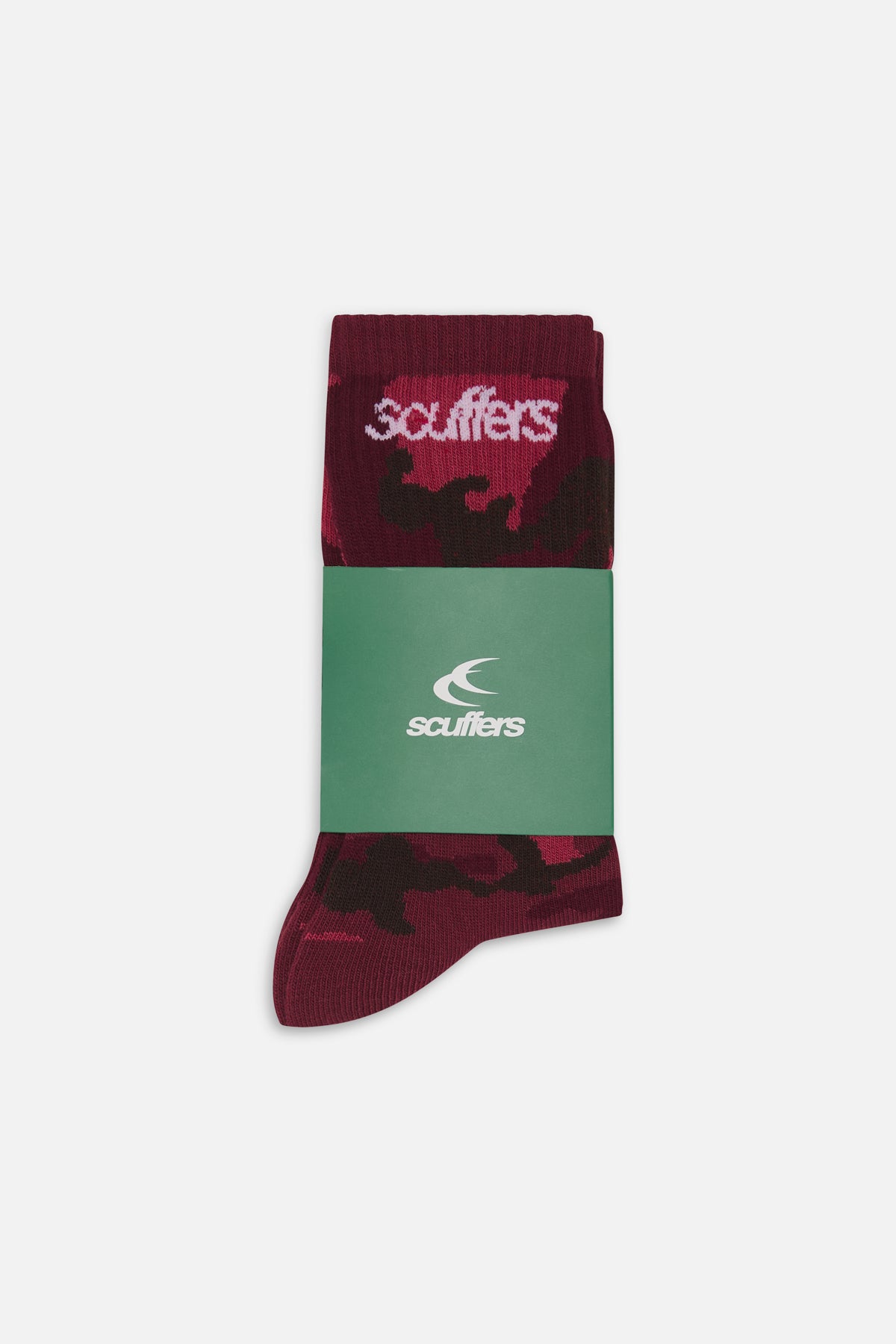 Camo Burgundy Socks