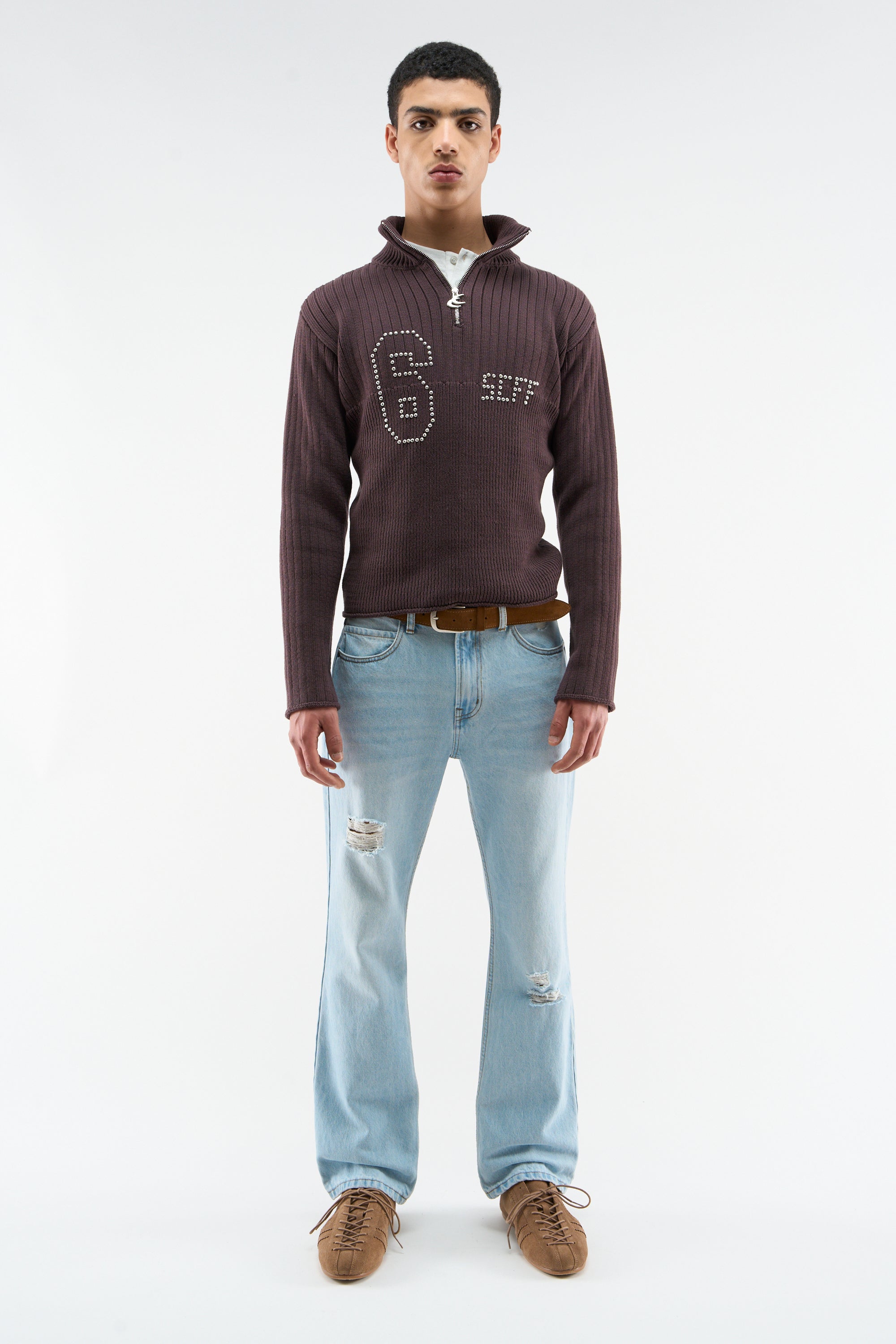 Date Burgundy Knit