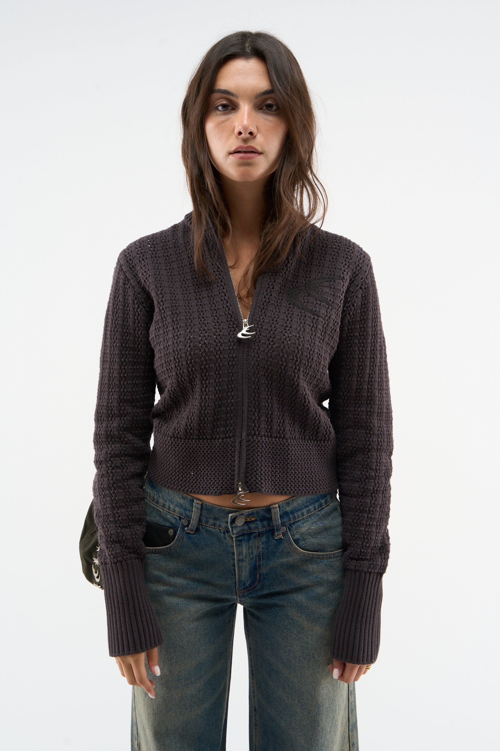 Stormy Brown Zipper