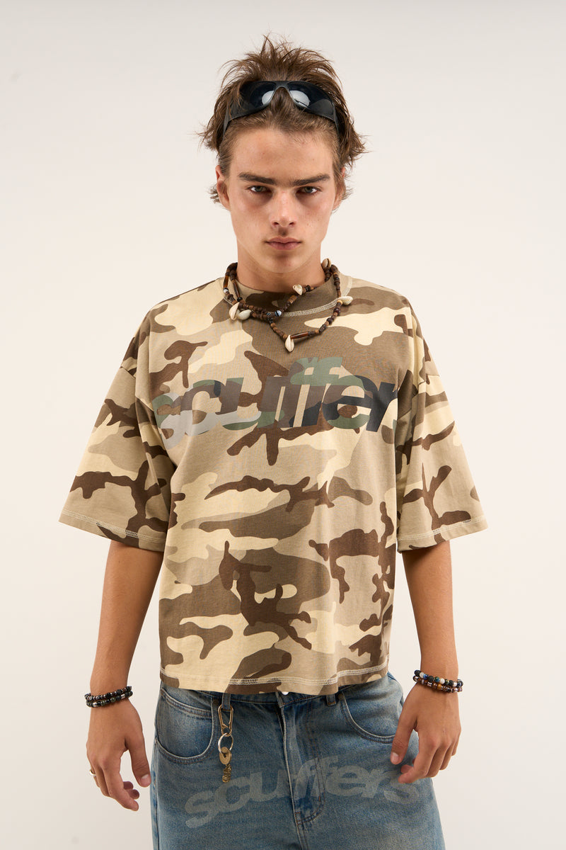 Double Camo Brown T-Shirt