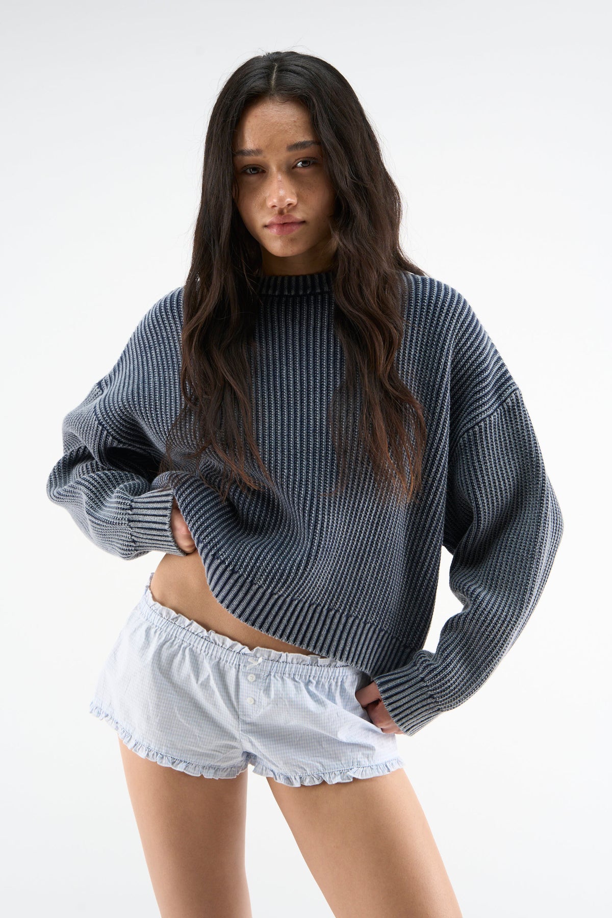 Cindy Navy Knit