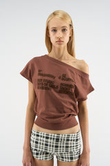 Anastasia Brown Top