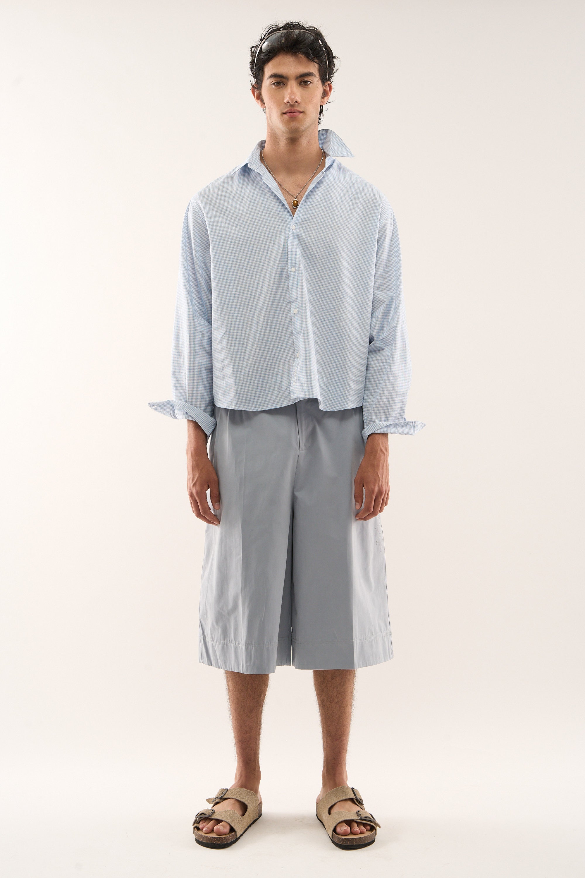 Twin Checkered Blue Shirt