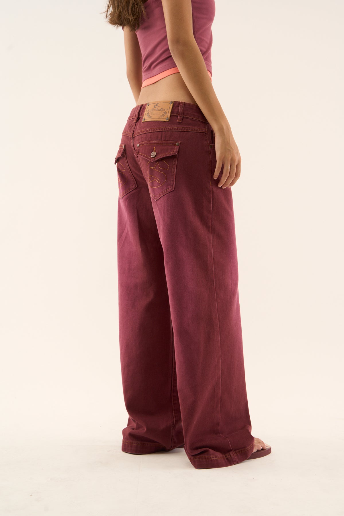 Carrie Burgundy Pants