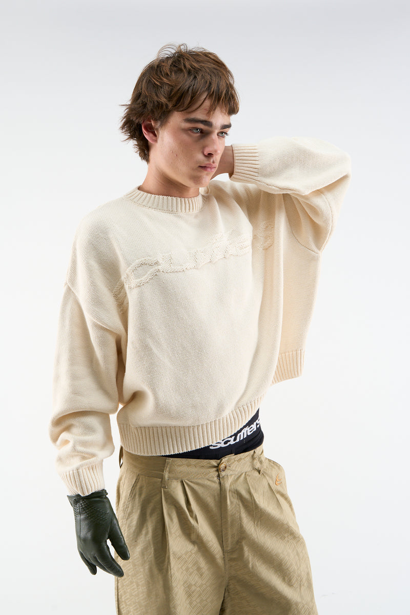 Flag Ecru Knit
