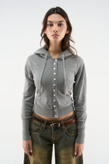 Route Light Grey Knit Zipper