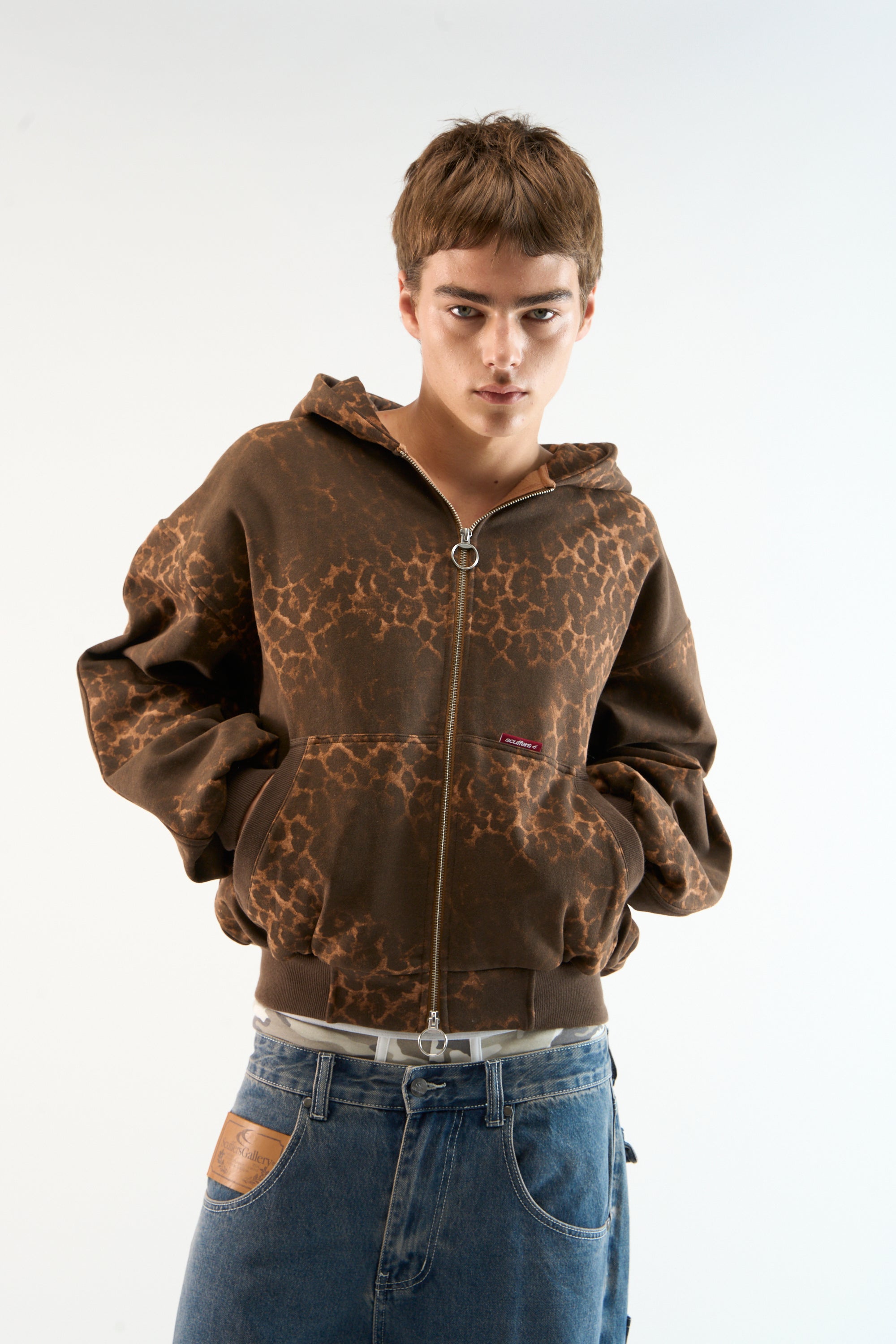 Scff Leopard Zipper
