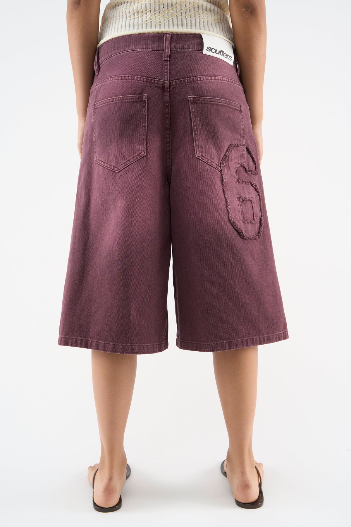 OPS Burgundy Jorts