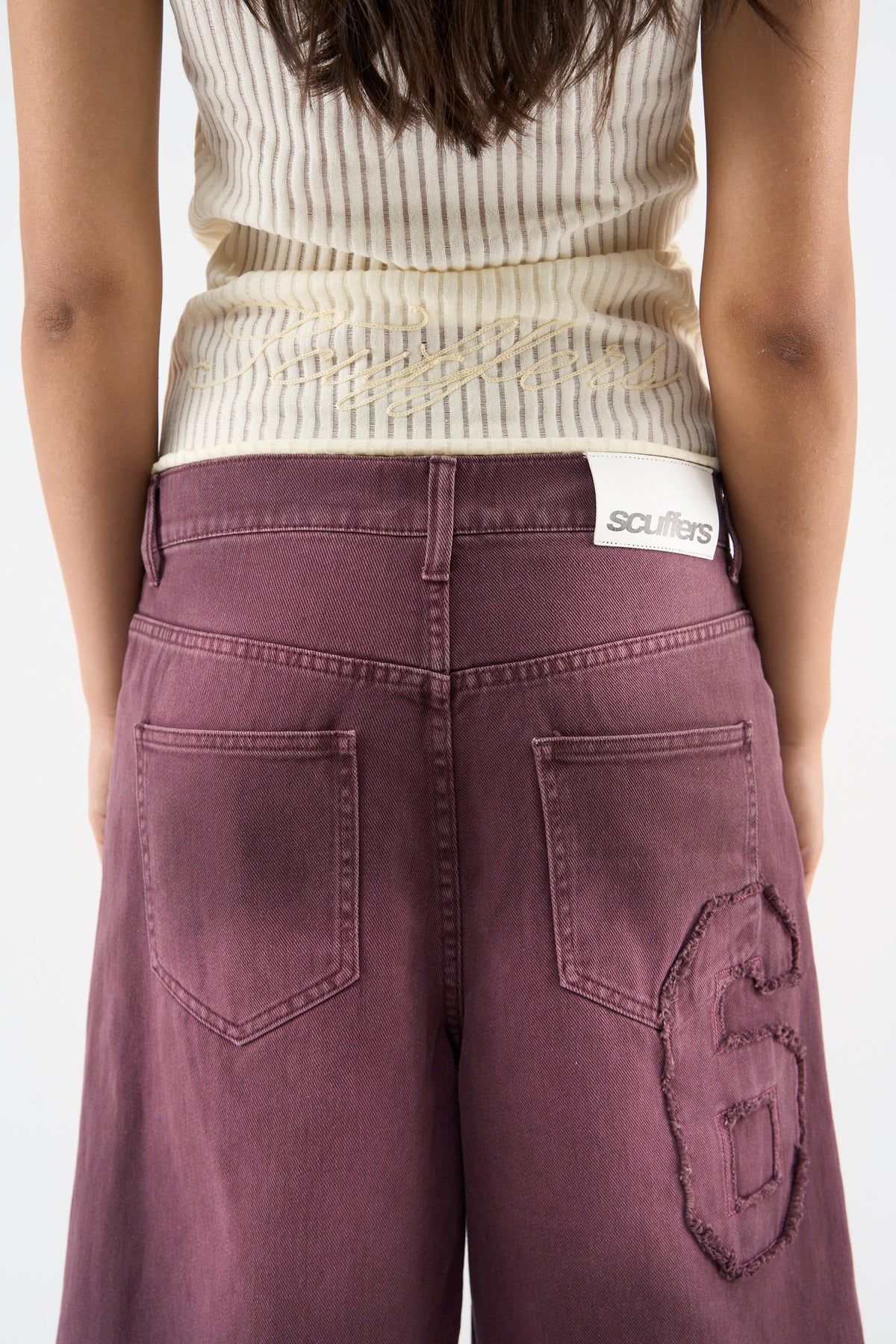 OPS Burgundy Jorts