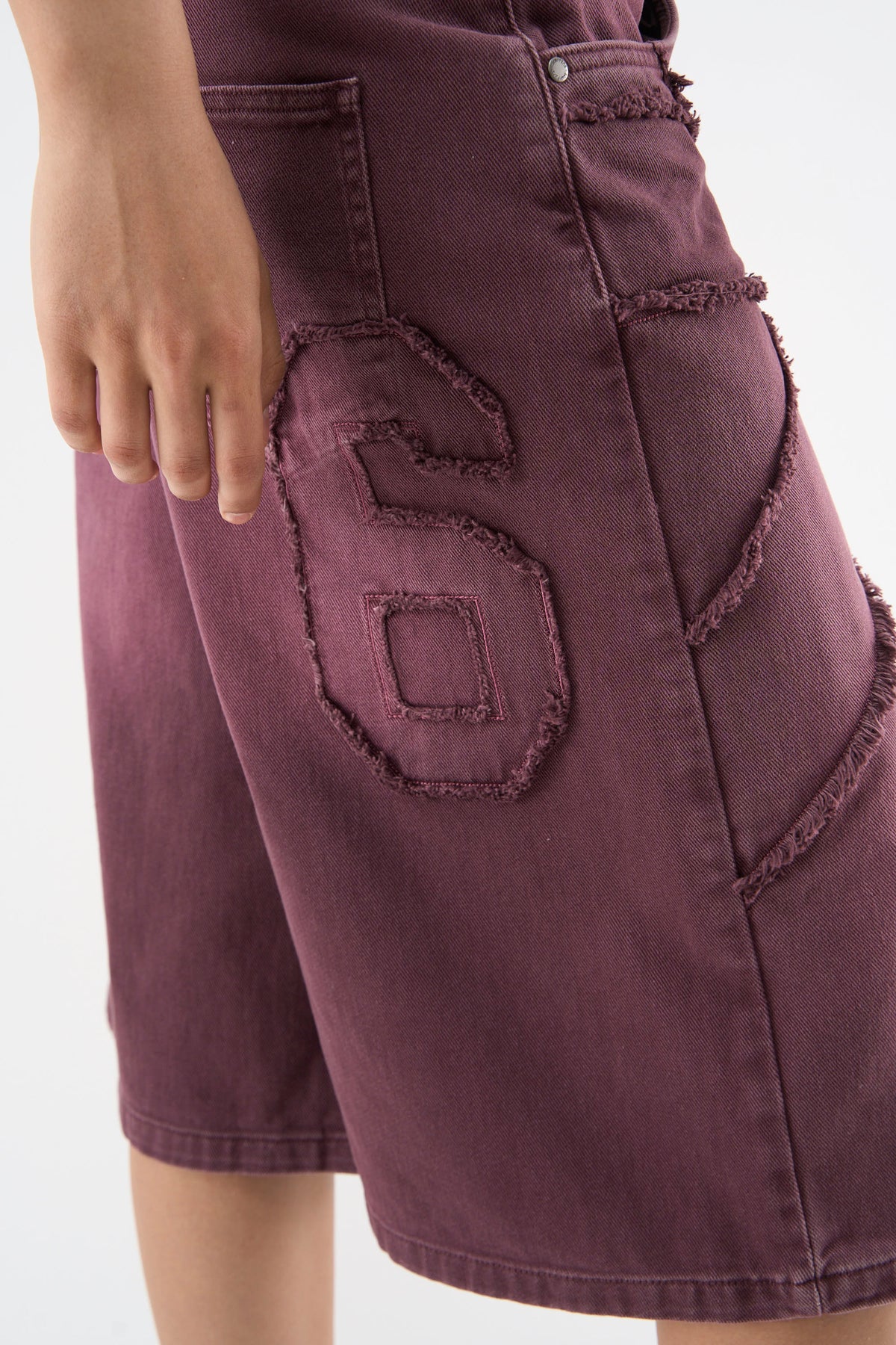 OPS Burgundy Jorts