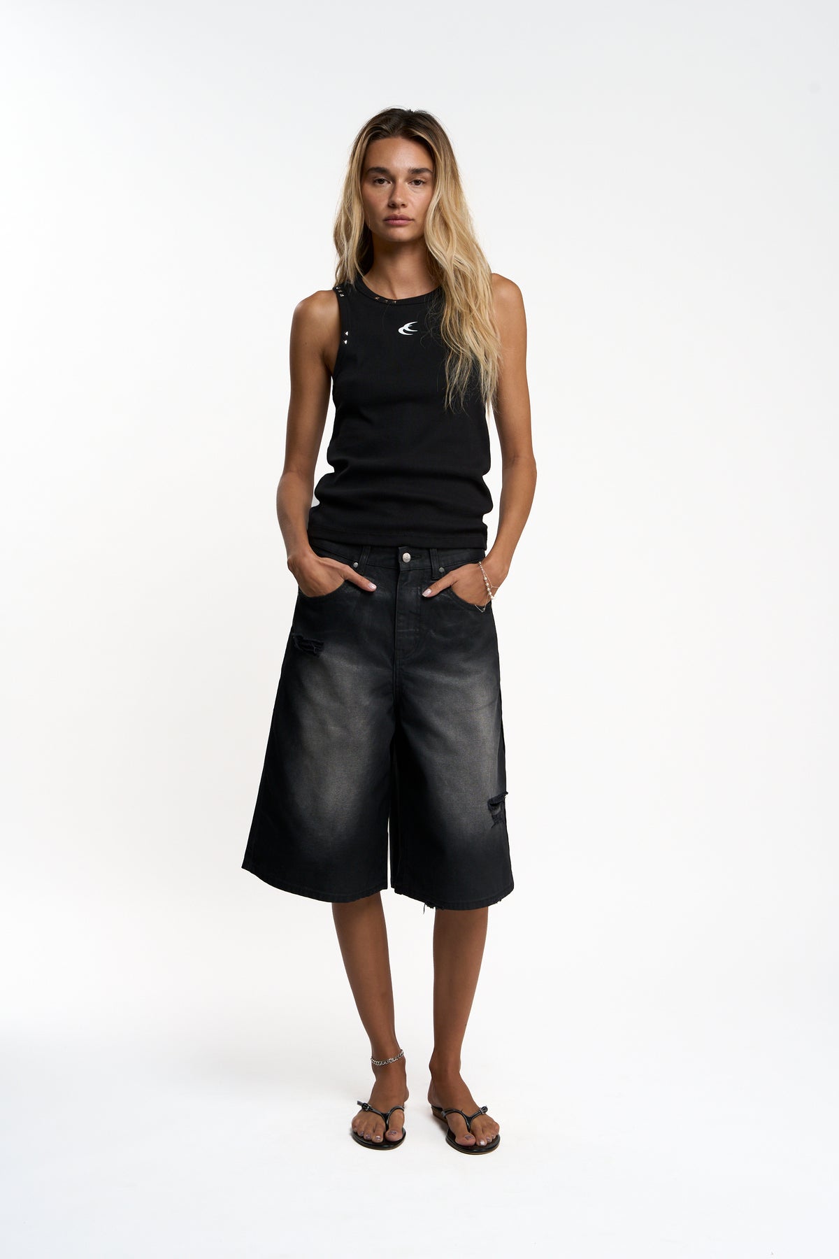 Roster Black Jorts
