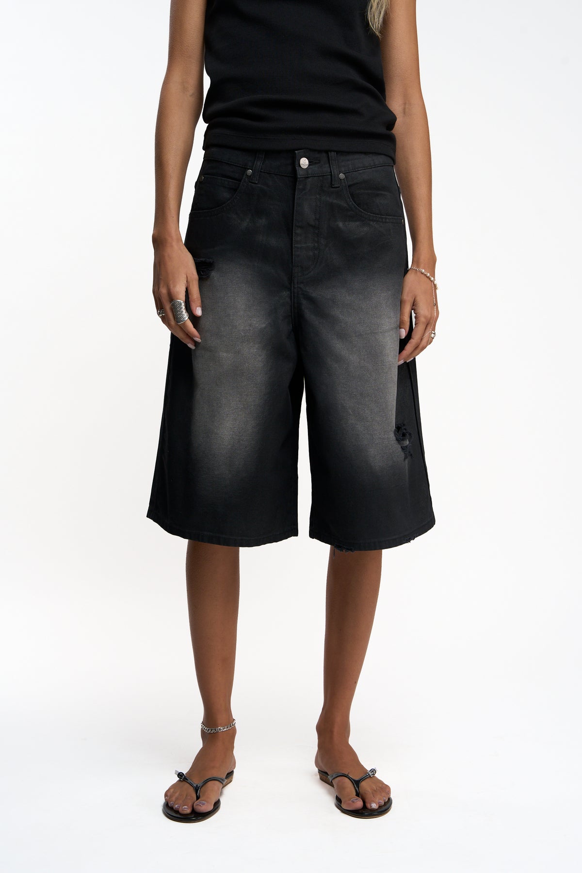 Roster Black Jorts