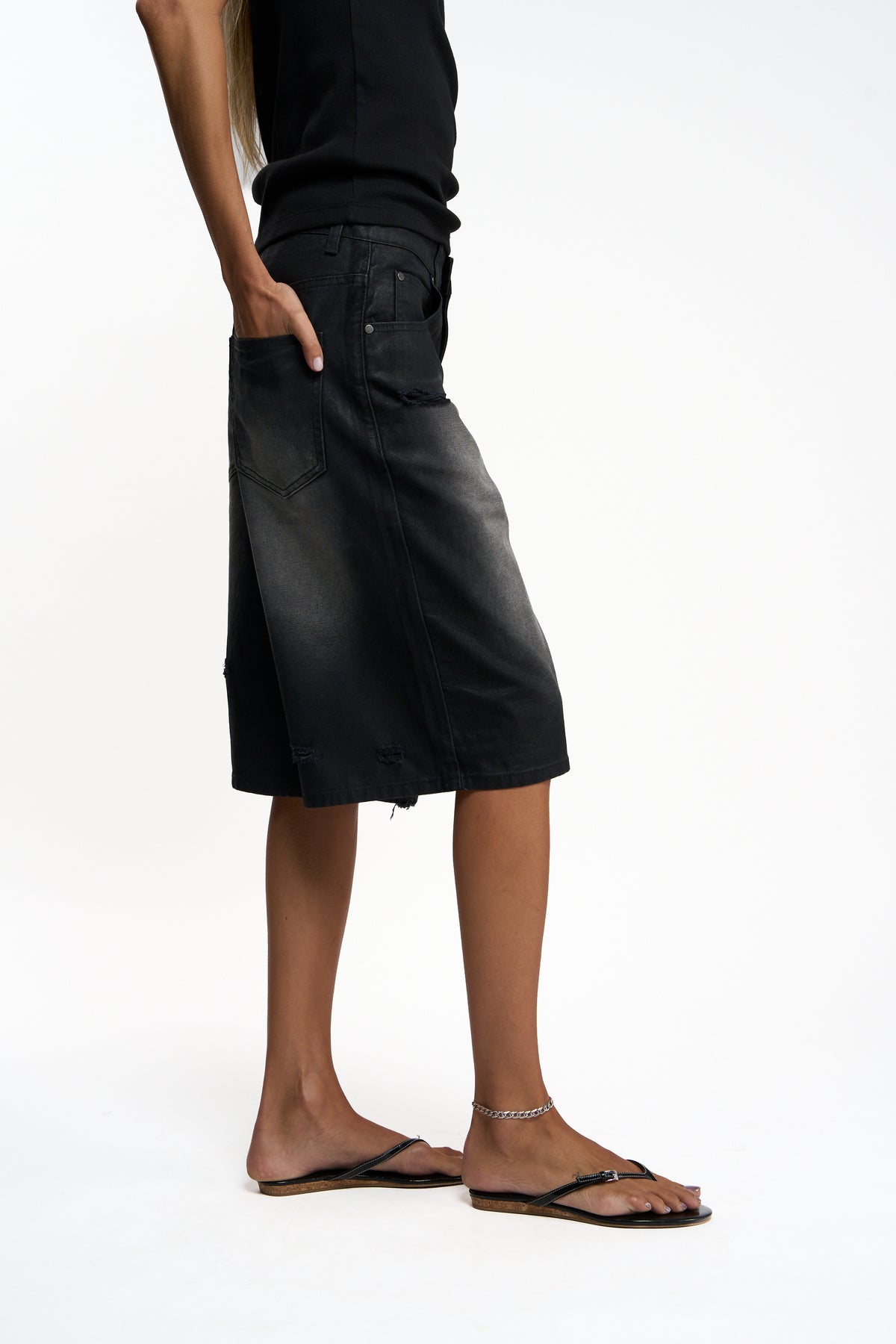 Roster Black Jorts