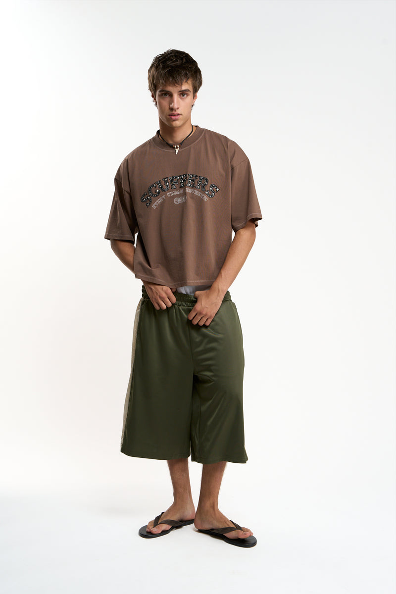 Eggplant Green Shorts