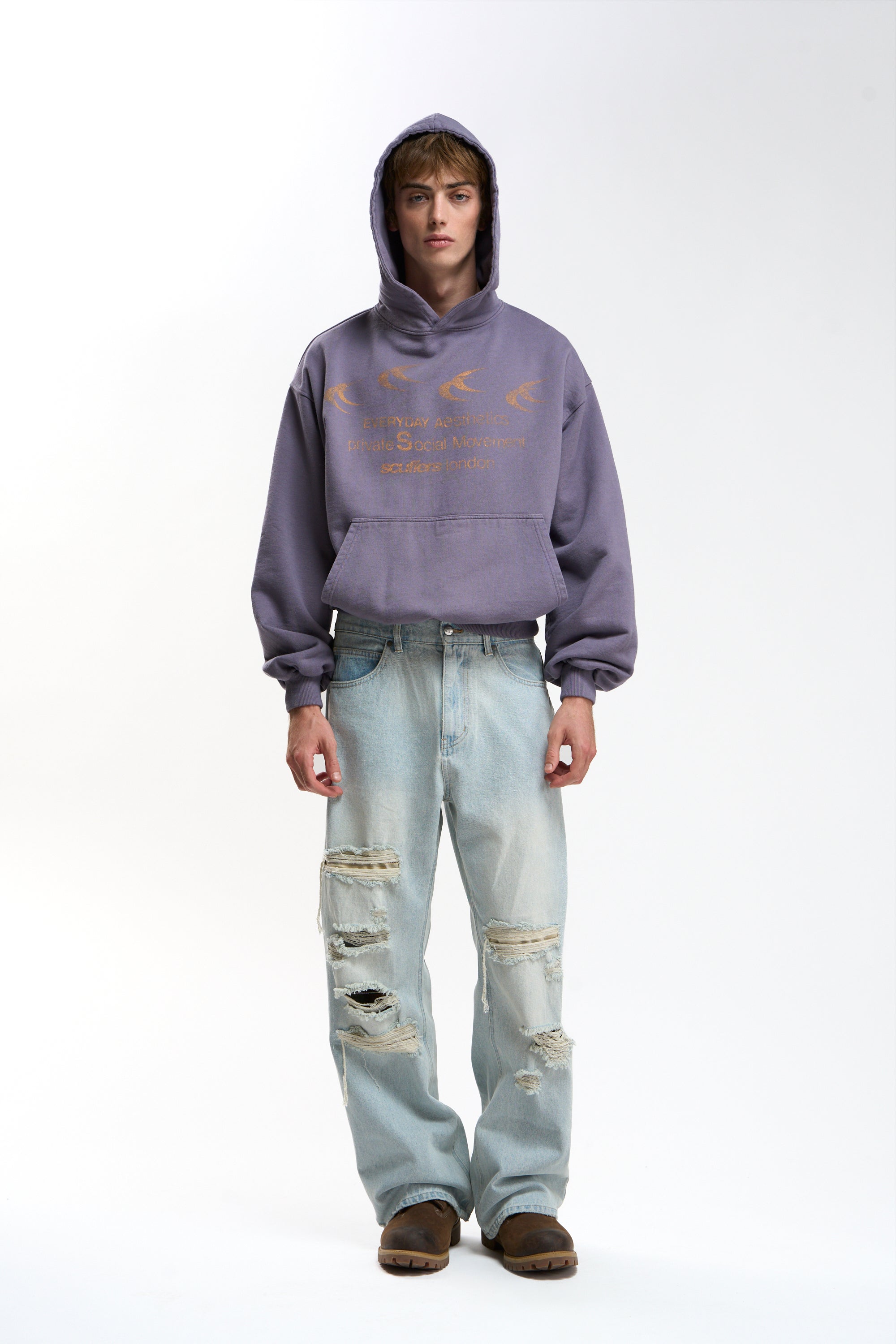 Fourfive Purple Hoodie