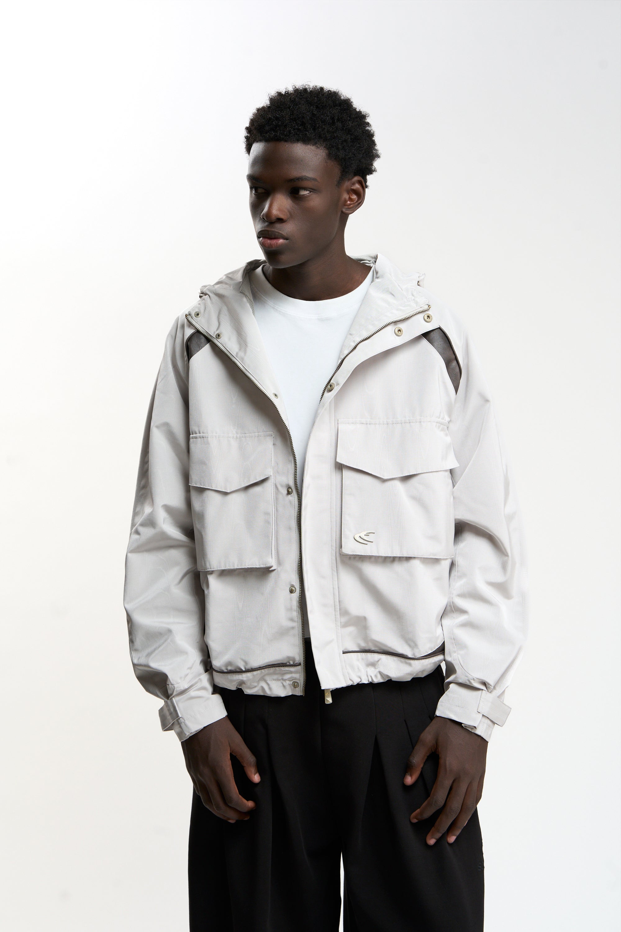 Woody Grey Essential Windbreaker