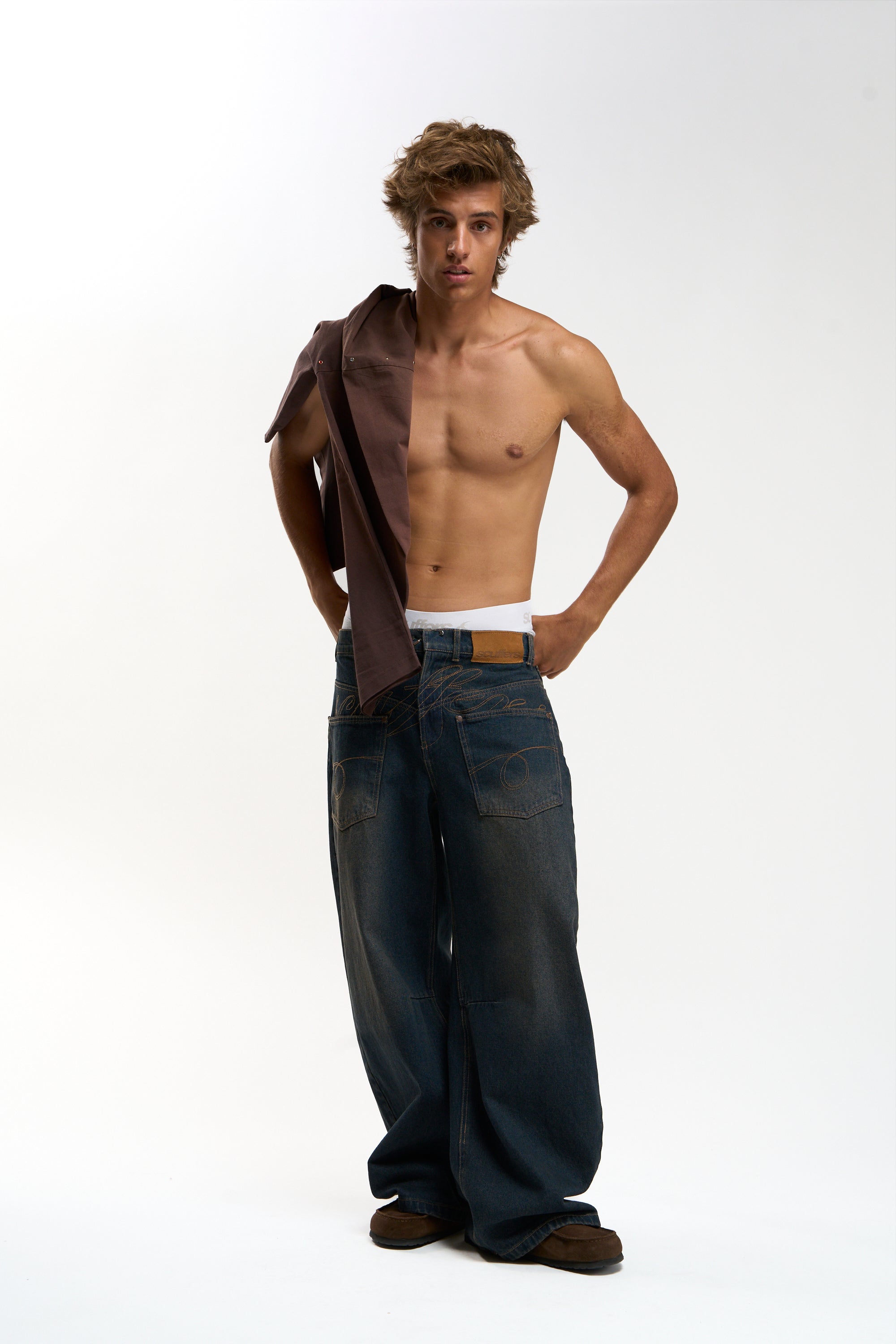 Check Blue Pants