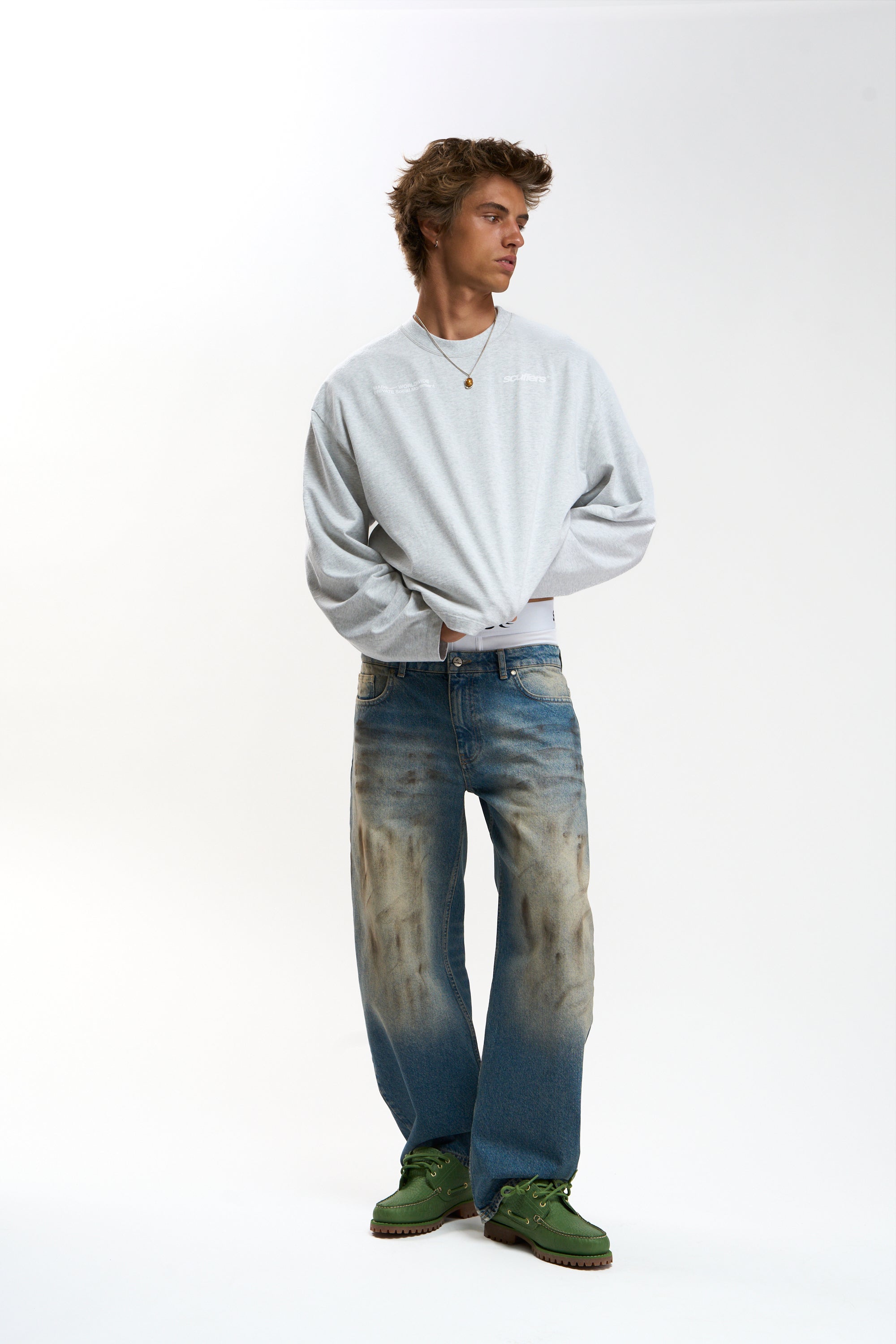 Worldwide Grey Melange Longsleeve
