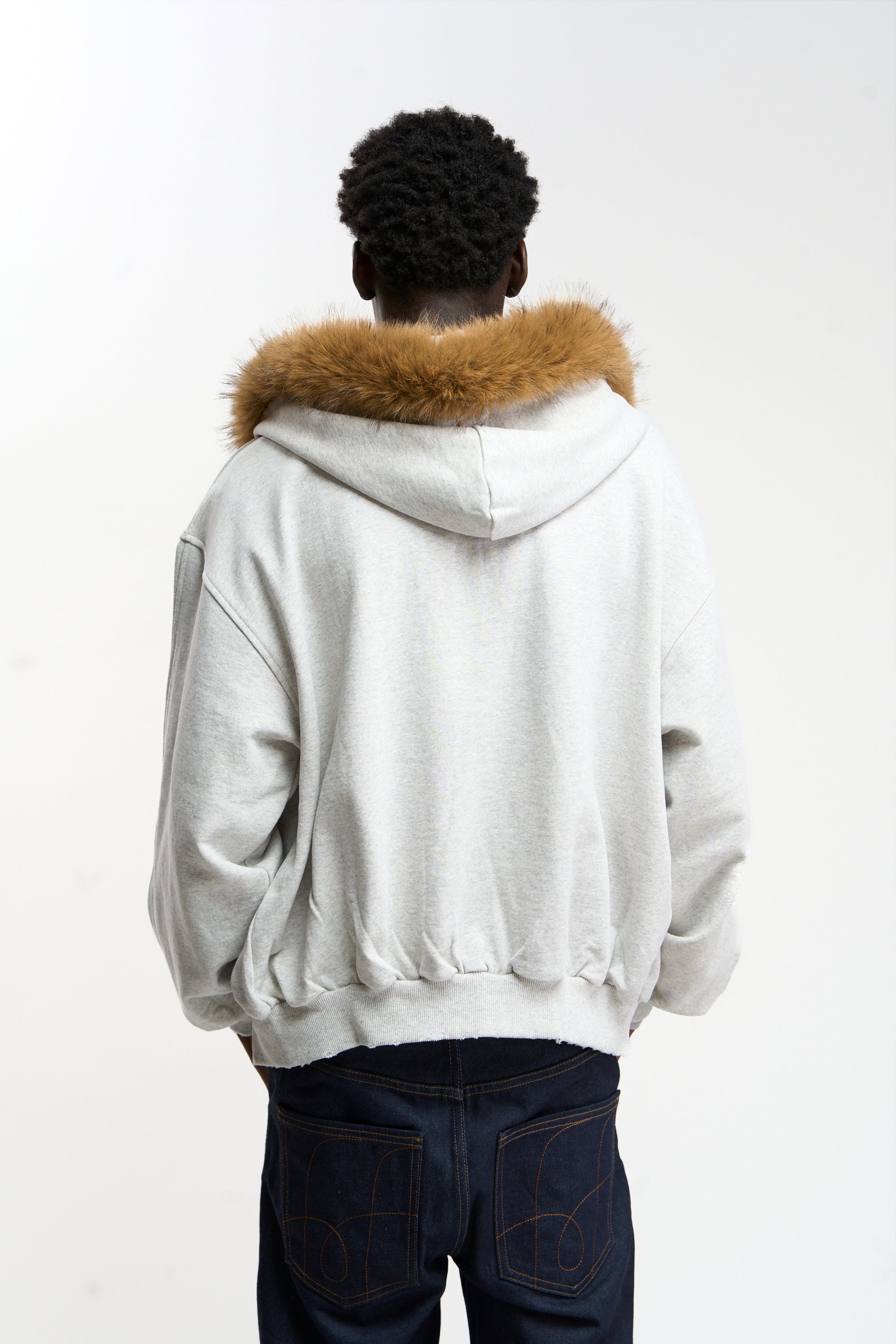 Track Grey Melange Zipper