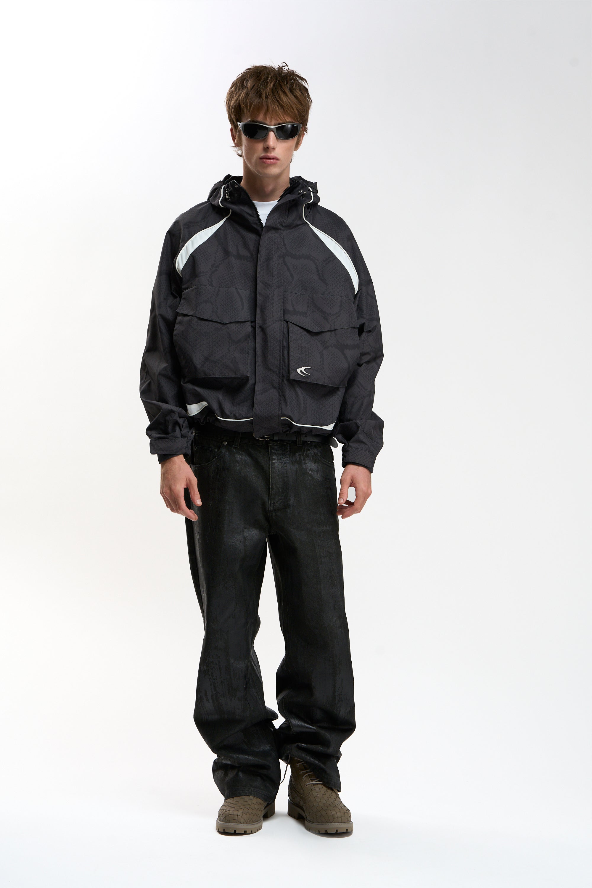 Taxidermy Black Windbreaker
