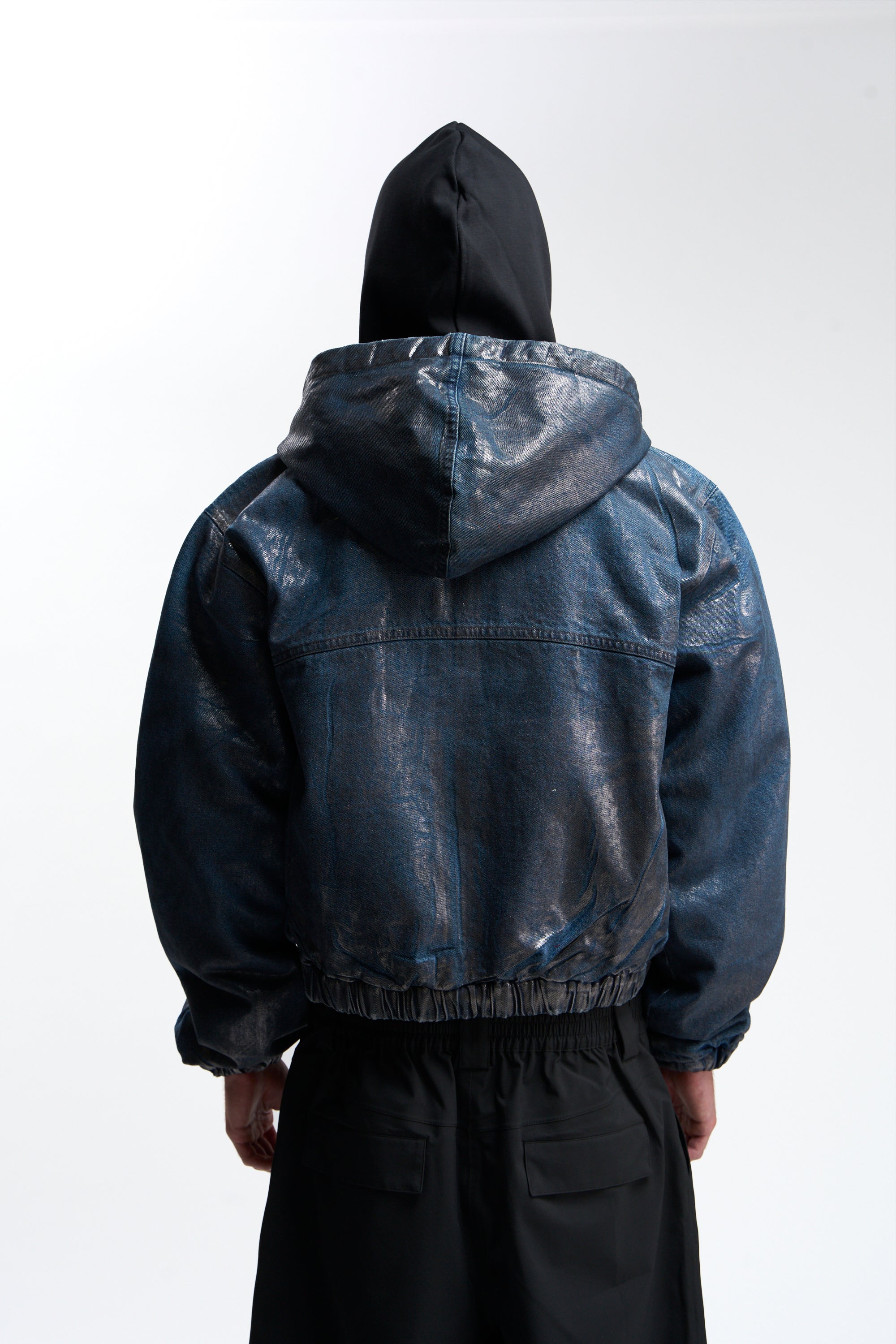 Waxed Dark Denim Work Jacket