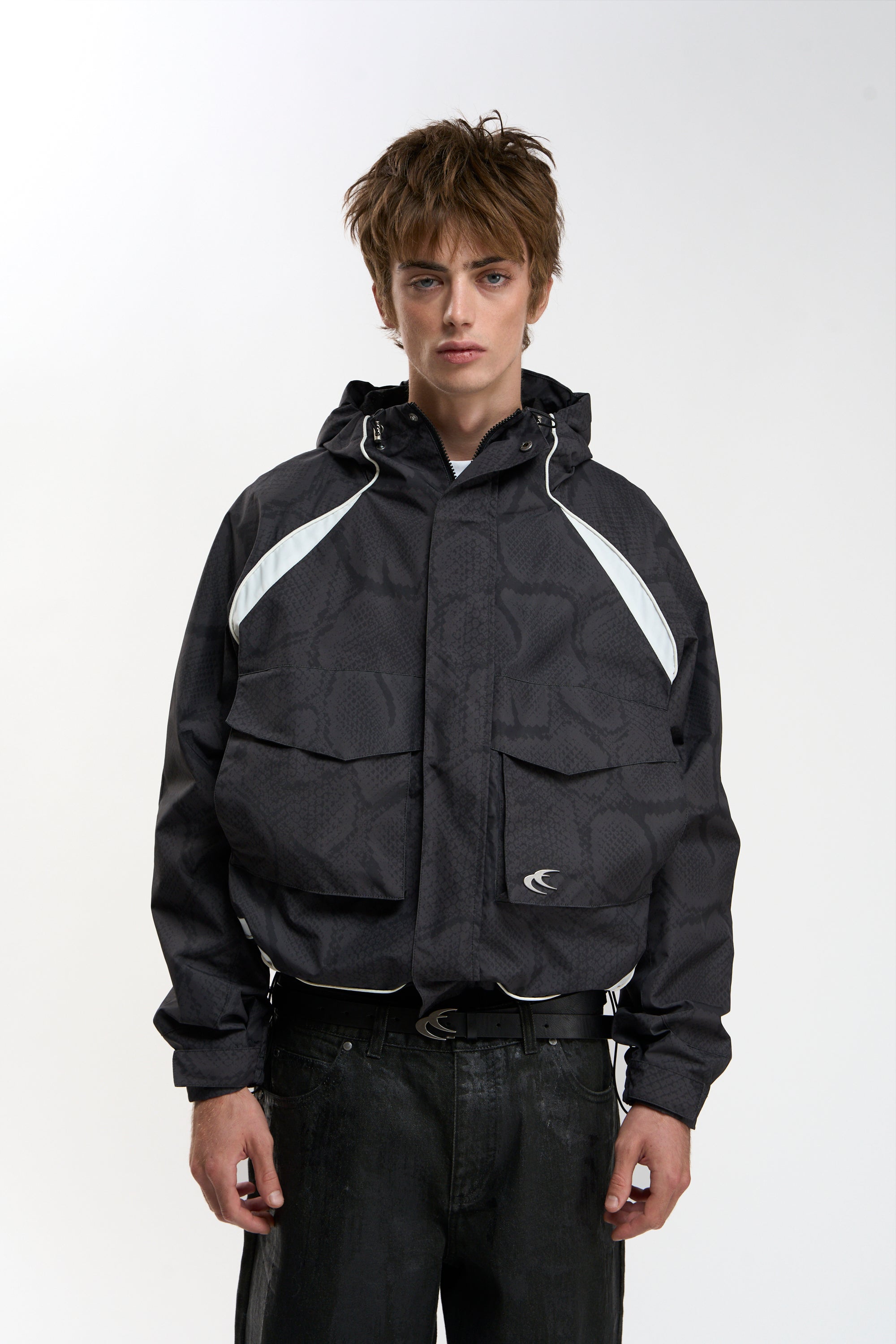 Taxidermy Black Windbreaker