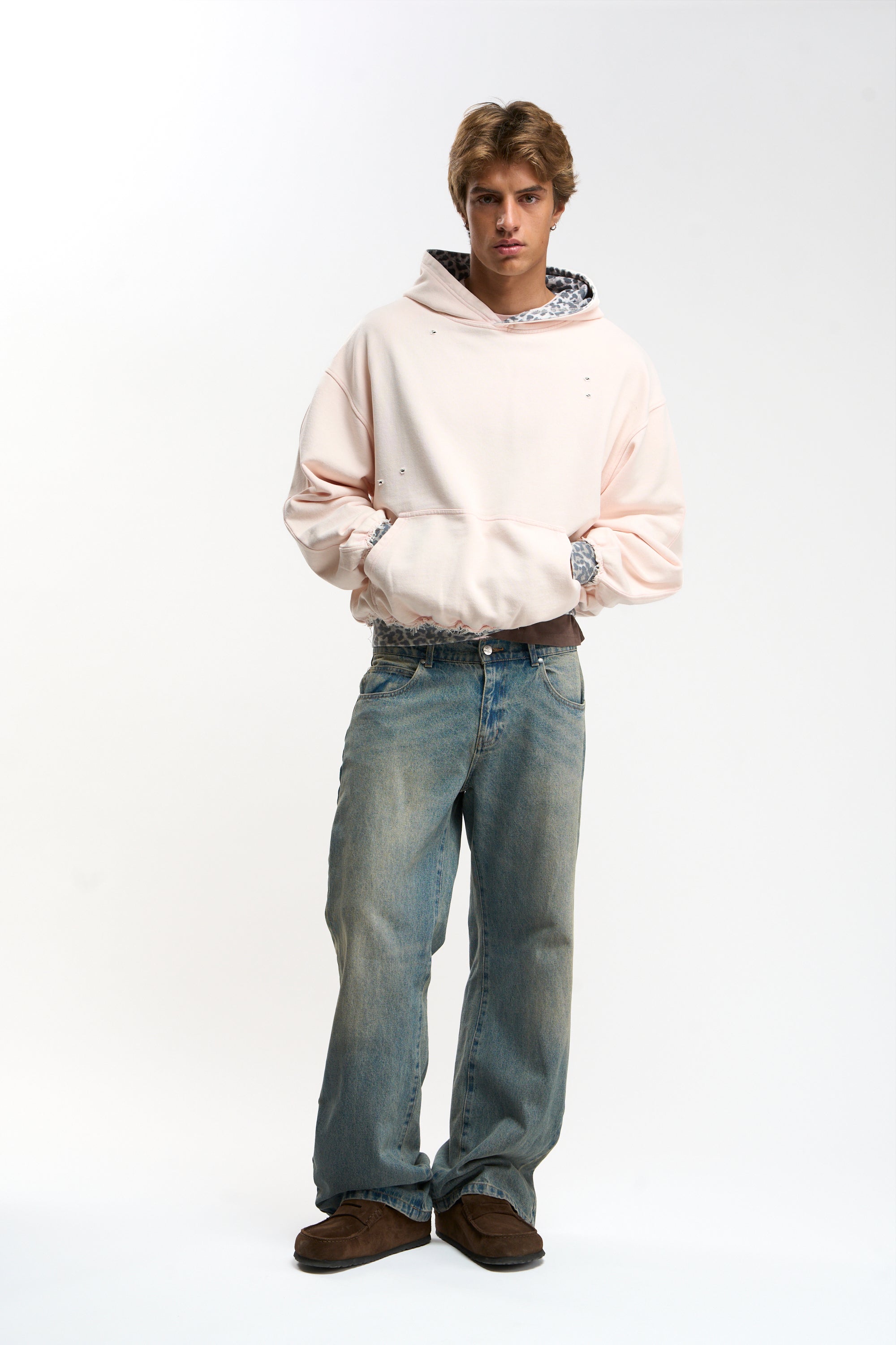 Leo Light Pink Hoodie