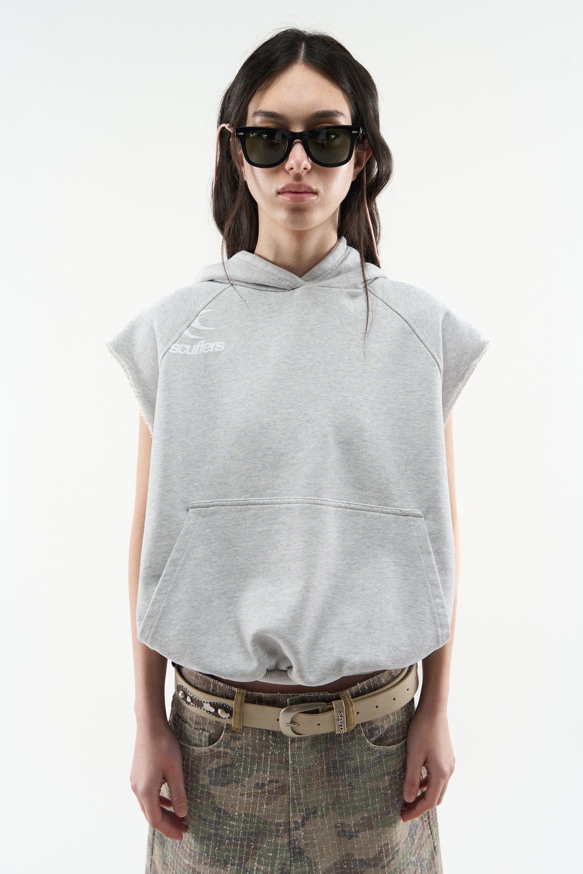 No Gym Grey Melange Hoodie