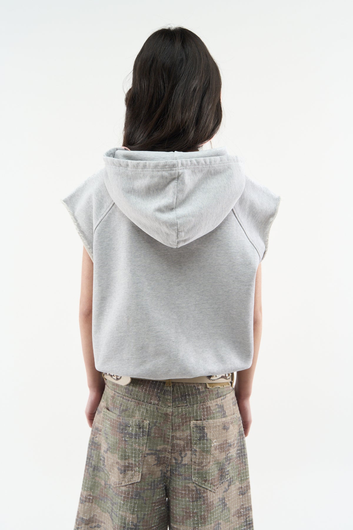 No Gym Grey Melange Hoodie