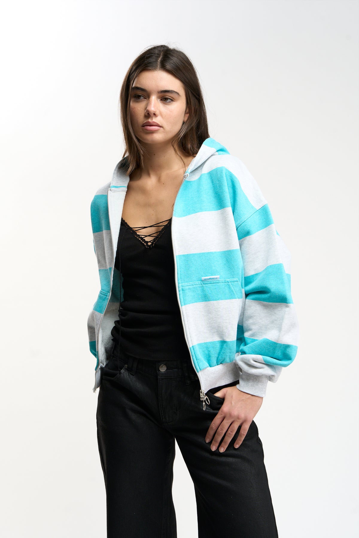 Club Turquoise Zipper