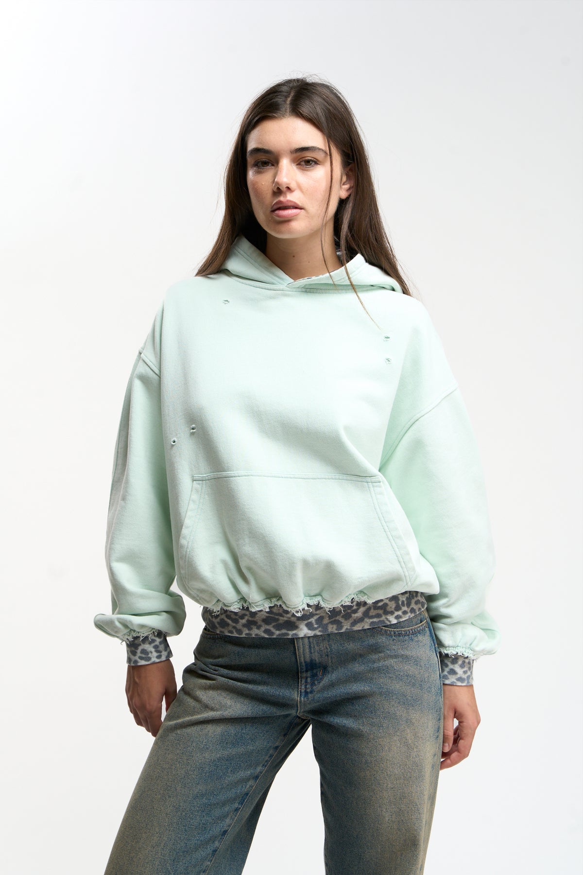 Leo Light Blue Hoodie