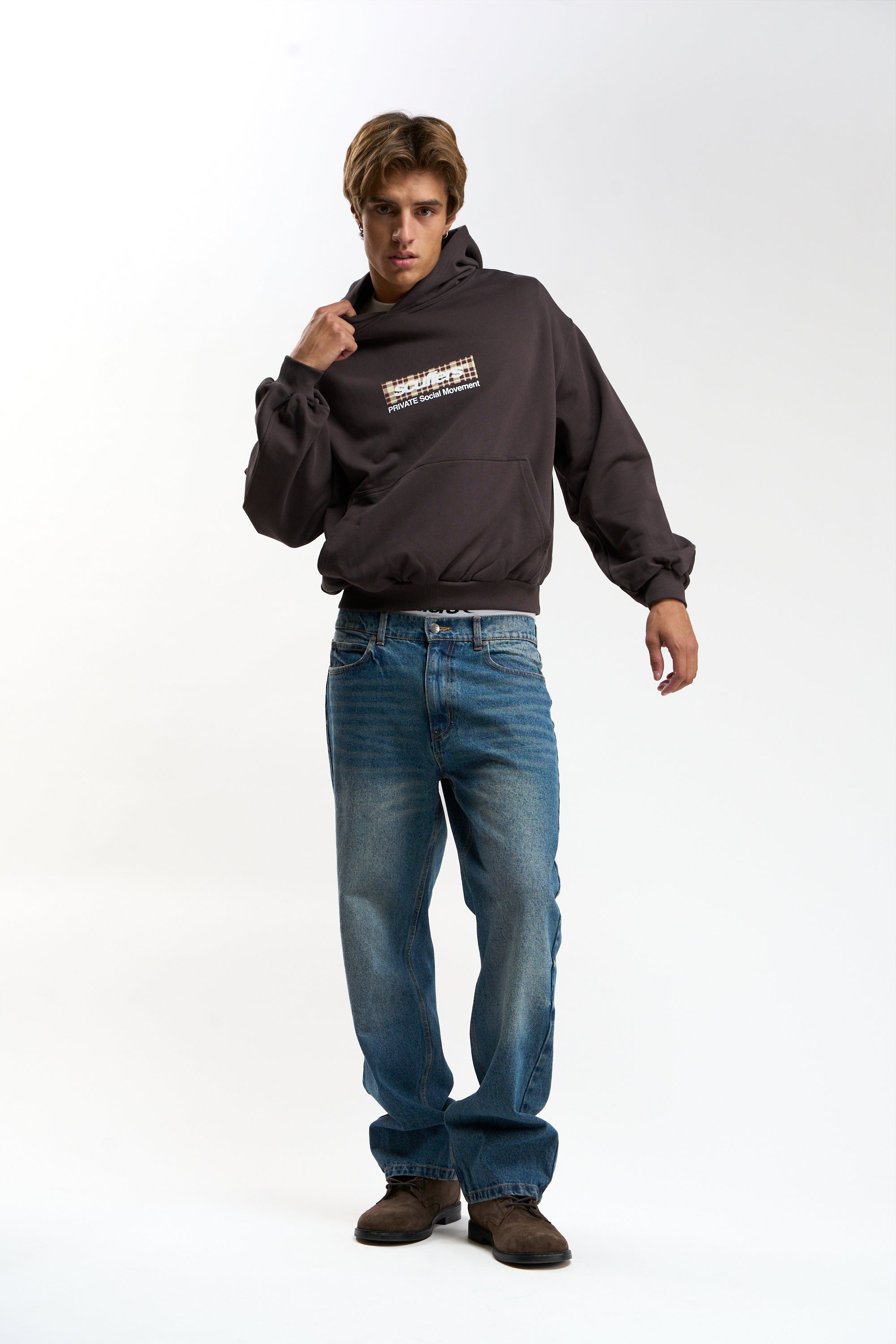 Private Brown Hoodie