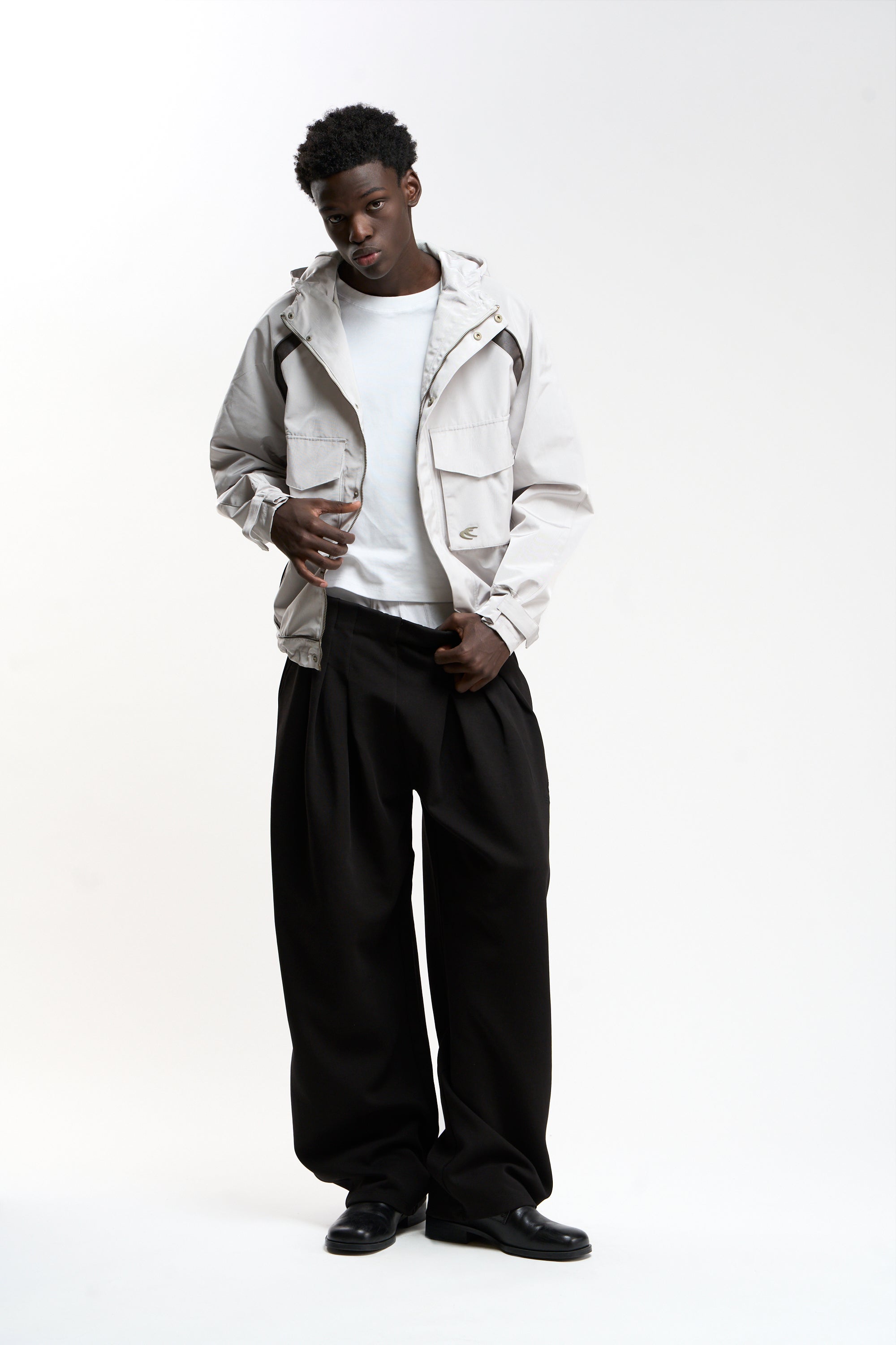 Woody Grey Essential Windbreaker