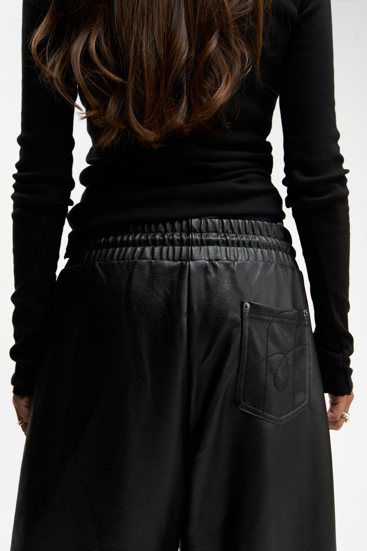 Cuir Black Pants