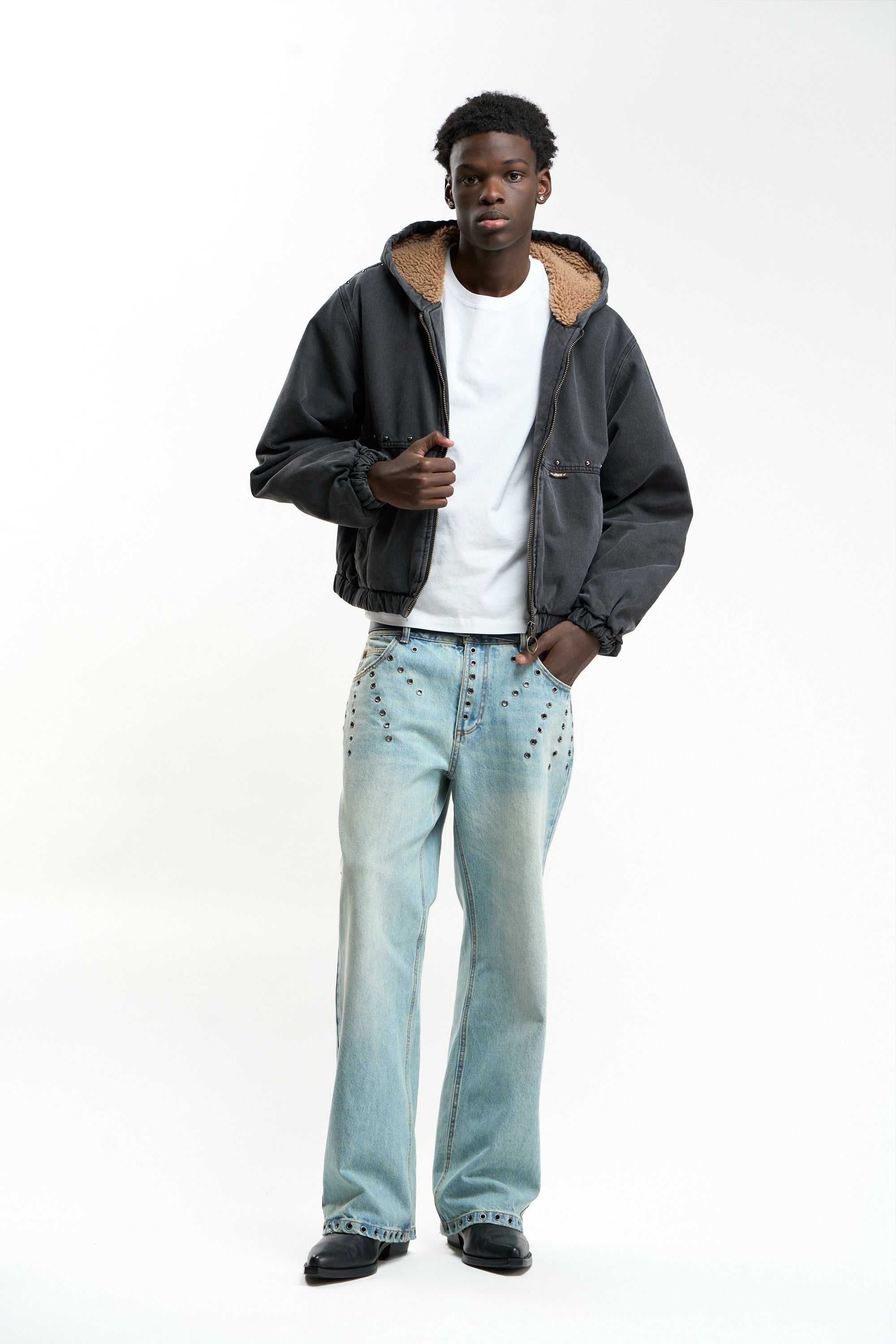 Denim Dark Work Jacket