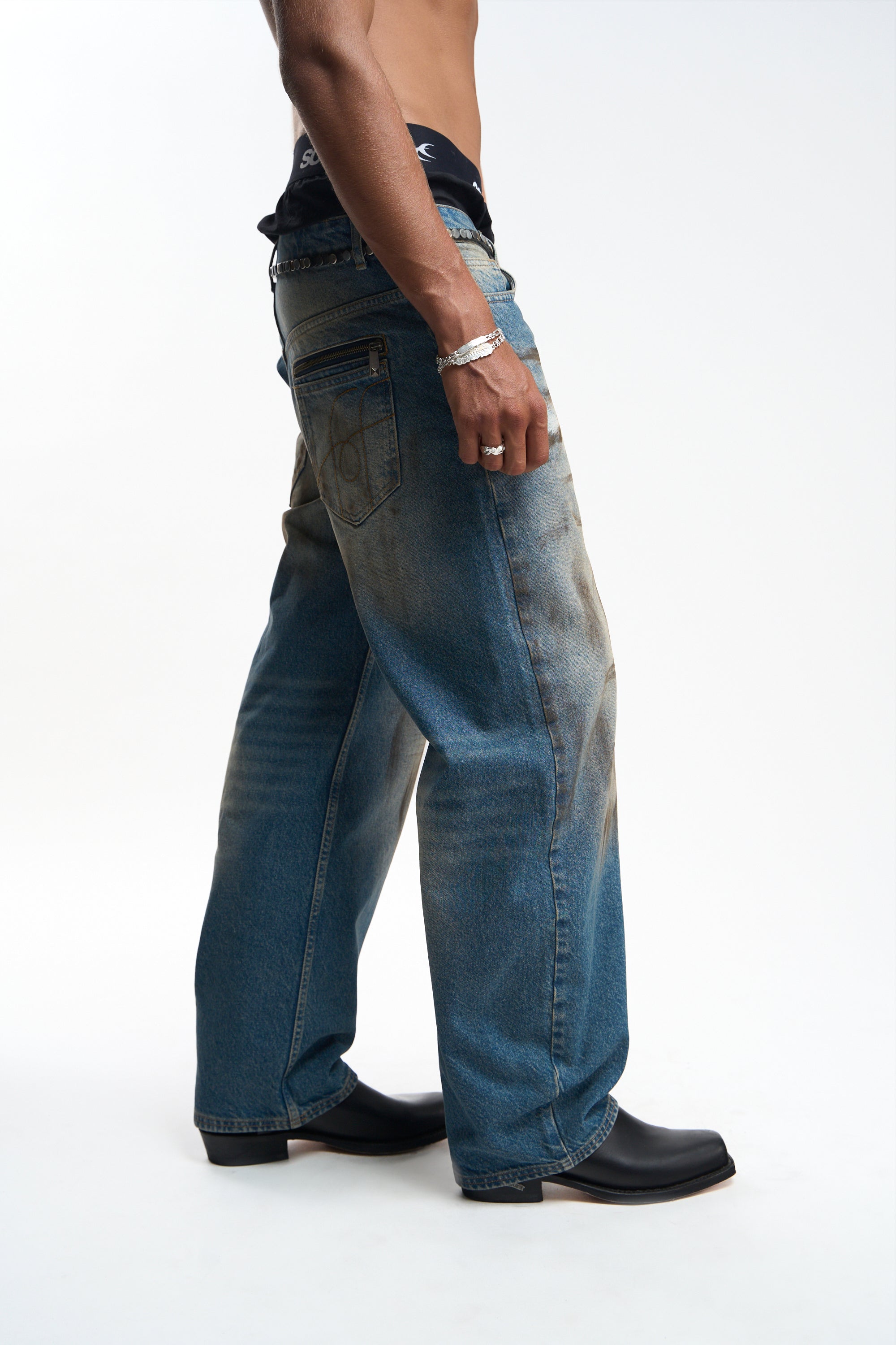 Bani Washed Blue Pants