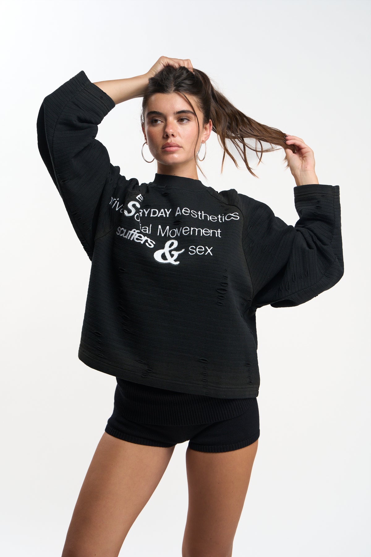 Mini Black Sweatshirt