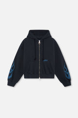 Flame Navy Zipper