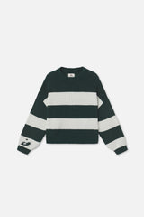 Hole Green & White Knit