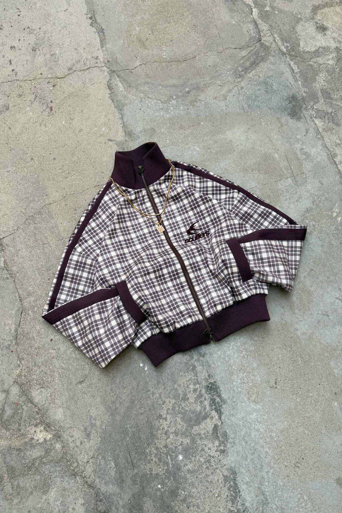 Mice Burgundy Zipper